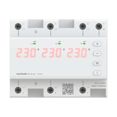 Реле напряжения D6-50 red Welrok 4660251140403