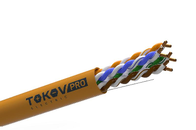 Кабель витая пара U/UTP 4х2х23AWG(0.57мм) кат.6 ZH нг(А)-HF (LSZH) indoor 305м (м) PRO TOKOV ELECTRIC TKP-C06-U42-6-RU-LSZH