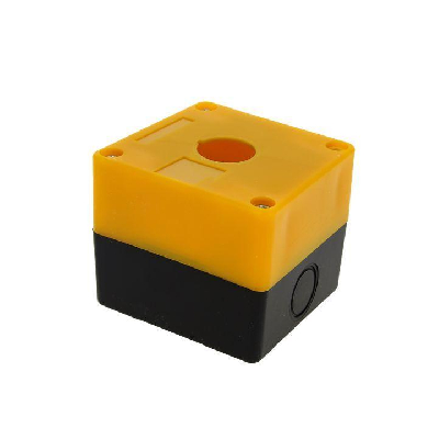 Корпус КП 101 1 кнопка желт. EKF cpb-101-o