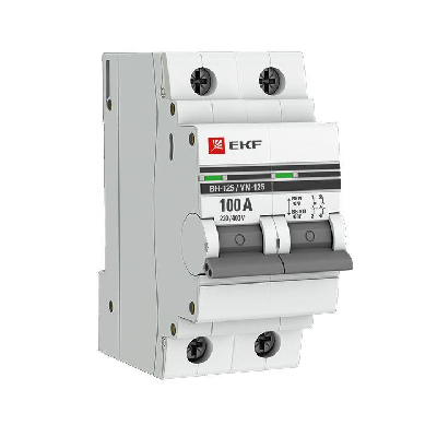 Выключатель нагрузки 2п 100А ВН-125 PROxima EKF SL125-2-100-pro