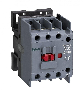 Контактор 38А 400В AC АС3 АС4 1НО+1НЗ КМ-102 DEKraft 21935DEK