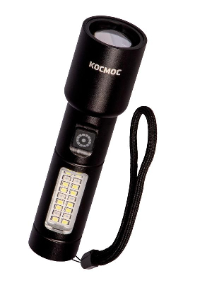Фонарь ручной аккум. 10Вт LaserLED/широк.cвет/Li-ion 1200мА.ч алюм. КОСМОС KOC134Lit