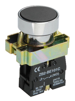 Кнопка LAY5-BA21 1НО без подсветки черн. KARAT IEK BBT60-BA-K02