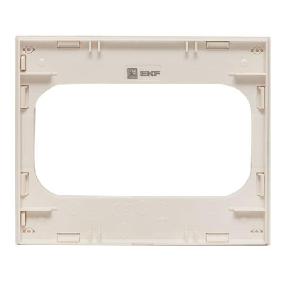 Рамка для розетки 2-м Стокгольм бел. PROxima EKF EYM-G-304-10