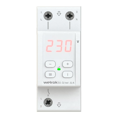 Реле напряжения D2-32 red Welrok 4660251140120