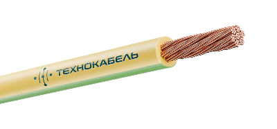 Провод ПуГВнг(А)-LSLTx 1х2.5 450/750В Ж/З (бухта) (м) Технокабель 00-00149499