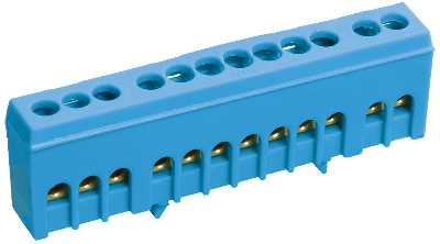 Шина нулевая в корп. изол. на DIN-рейку ШНИ-6х9-14-К-С IEK YNN10-69-14KD-K07