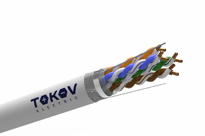 Кабель витая пара SF/UTP 4х2х24AWG(0.52мм) кат.5E нг(А)-HF (LSZH) indoor Fluke tested 305м (м) PRO TOKOV ELECTRIC TKP-C06-SF-42-5E-305-LSZH