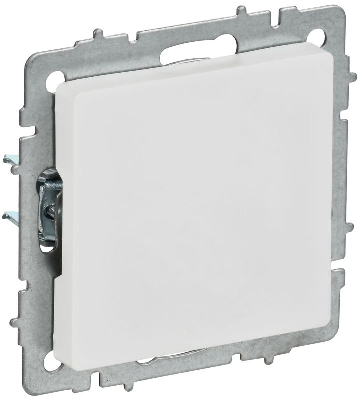 Заглушка BRITE МЗ10-БрАБ с суппортом механизм арктич. бел. IEK BR-PL10-K91
