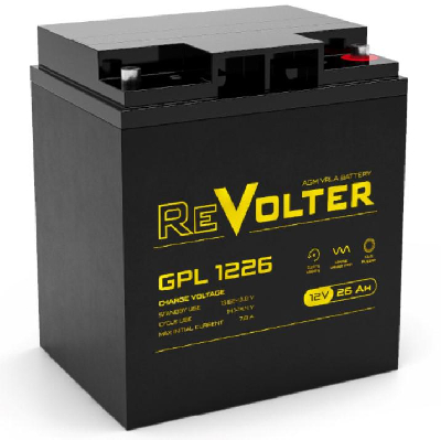 Аккумулятор 12В 26А.ч GPL 1226 REVOLTER 4614040030035