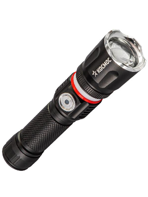 Фонарь ручной аккум. 4Вт T6LED/Li-ion18650 1200мА.ч алюм. КОСМОС KOC811Lit