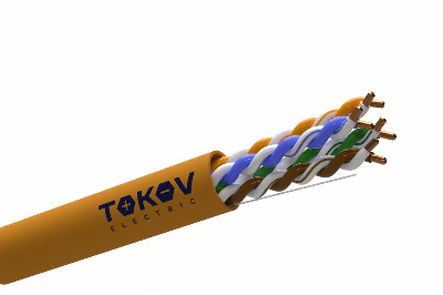 Кабель витая пара U/UTP 4х2х24AWG(0.52мм) кат.5E нг(А)-HF (LSZH) indoor Fluke tested 305м (м) PRO TOKOV ELECTRIC TKP-C06-U42-5E-RU-LSZH