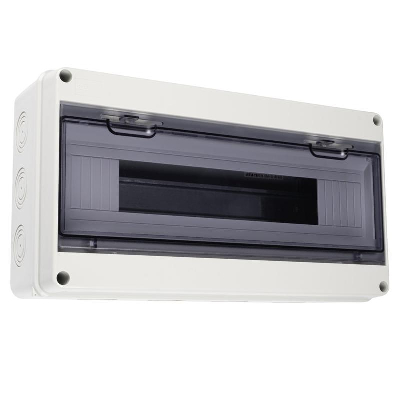 Бокс модульный накладной PDB/W 4018 GR (ЩРН-ПГ-18) IP65 пластик. JazzWay 5072121