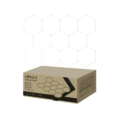 Светильник светодиодный ДБО-HEXAGON 11С-46065 460Вт 6500К 230В 3256х2350мм 11 сот 0.5м шнур с вилкой NEOX 4690612066646