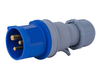 Вилка переносная 2Р+РЕ 16А 220В IP44 ВП-103 DEKraft 26100DEK